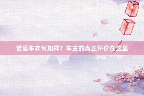 诺盾车衣何如样？车主的真正评价在这里
